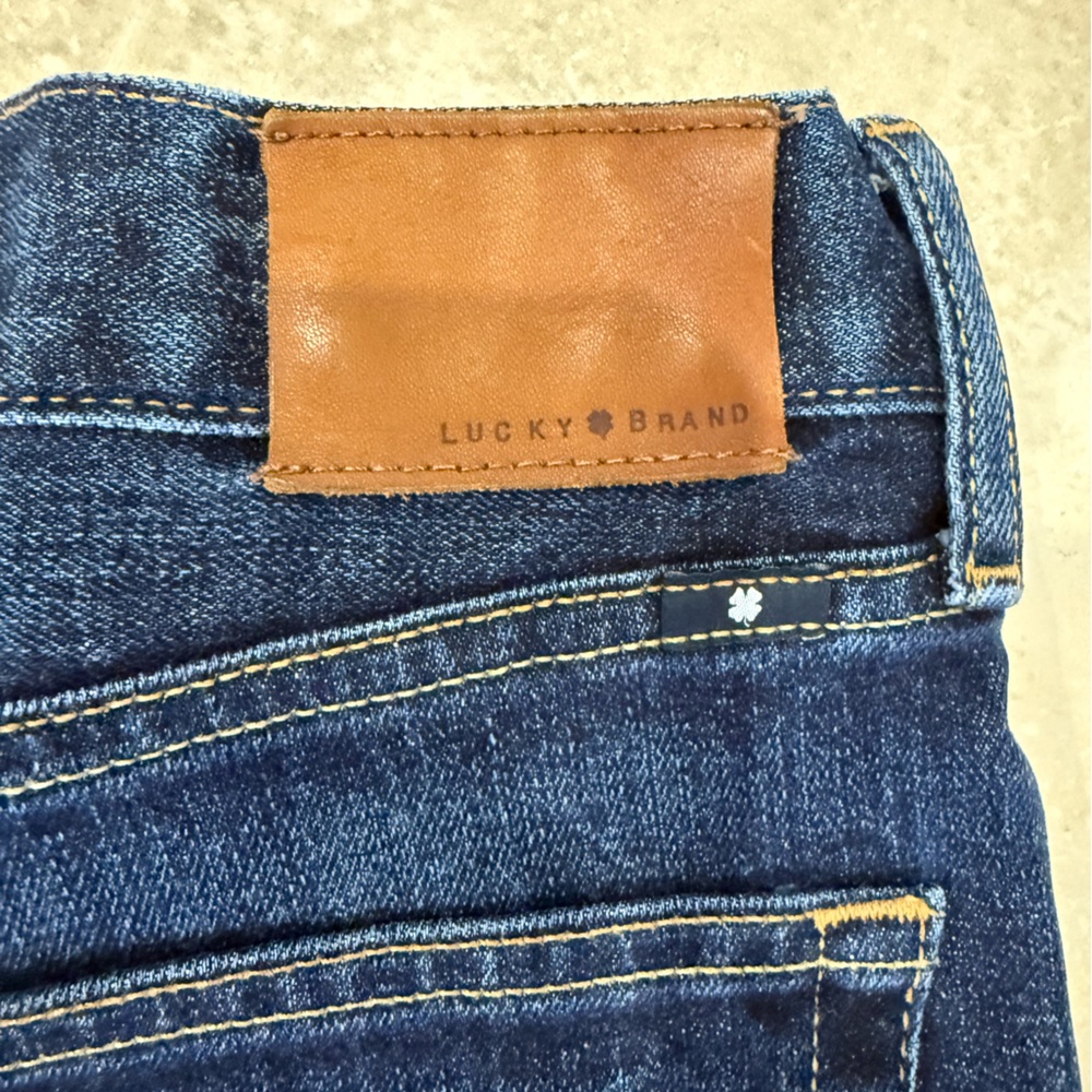 Lucky Brand 181 Relaxed Straight Fit Dark Blue Jeans - Picture 5 of 5